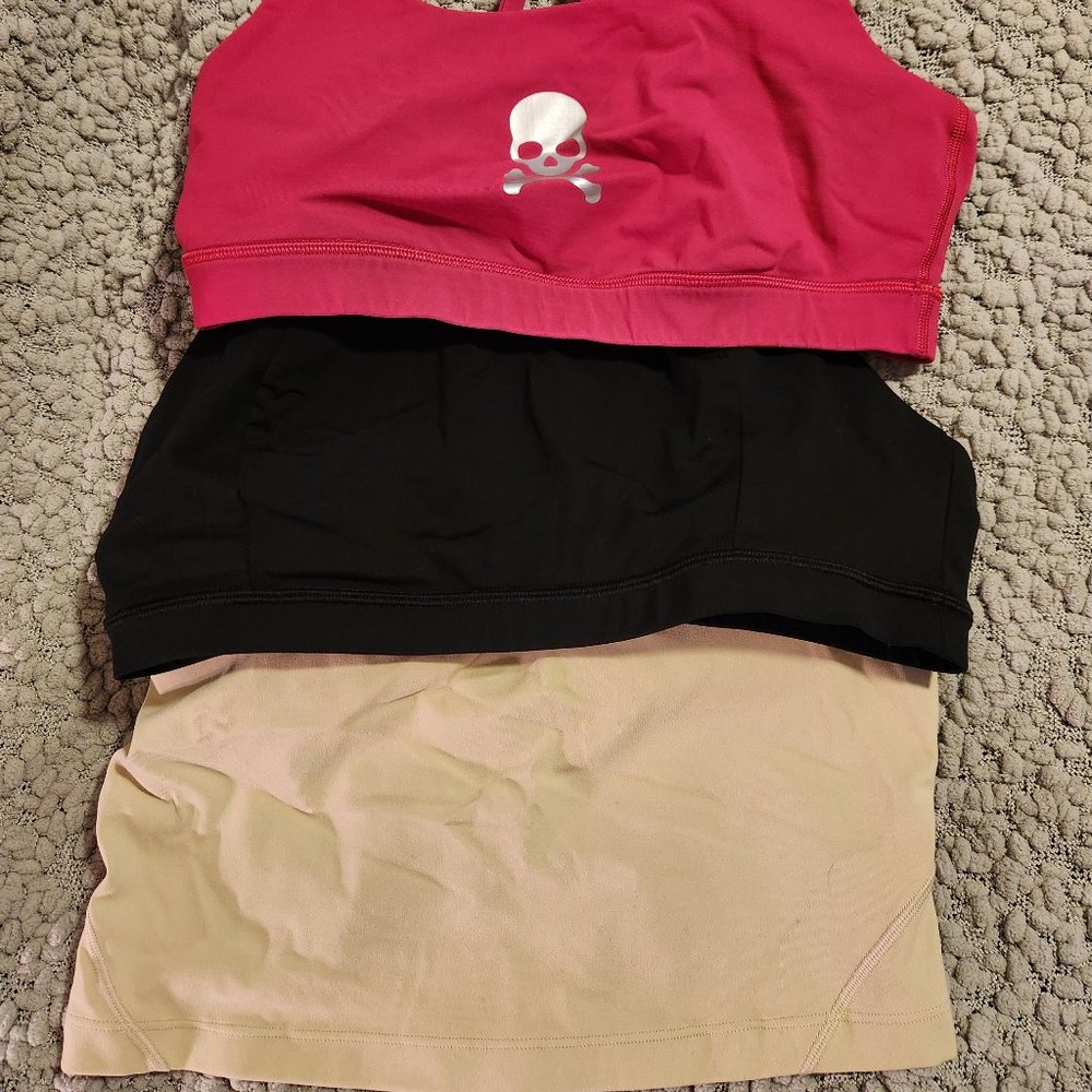 Lululemon Sports Bra Set of 3. Women's Size 10